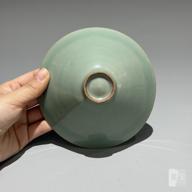 明代 龙泉窑粉青釉斗笠盏 - 图21